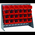Quantum Storage Systems Steel Complete Package Unit and Storage Bin Combination, 8 in D x 21 in H x 27 in W, 4 Shelves QBR-2721-220-24RD